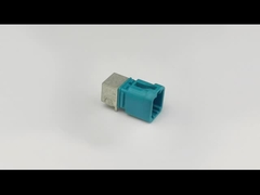 직각은 작은 파크라 연결기 Z코드 워터 블루 4 항구를 공목을 넣습니다