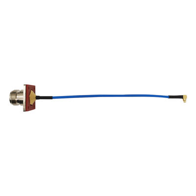 RF FAKRA Extension Cable SMA Female 4 Hole Flange To MMCX Male Right Angle