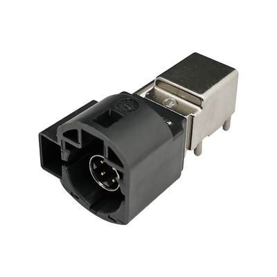 High Speed Data Right Angle Type PCB Mount 4+2 Pin HSD LVDS Cable Connector