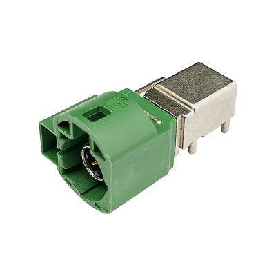 High Speed Data Right Angle Type PCB Mount 4+2 Pin HSD LVDS Cable Connector