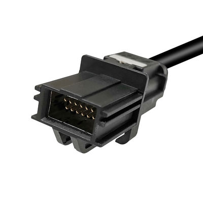 LVDS Connection Waterproof HDMI Cable Black Color 12 Pin for Automotive