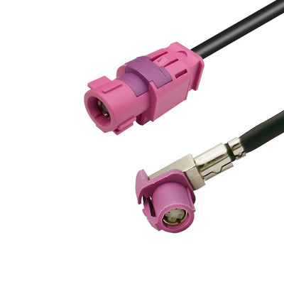 Code H Connector FAKRA HSD Extension Cable Assembly 4 Pin For Car Video Interface