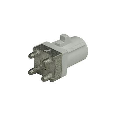 Straight Type FAKRA PCB Connector B-Code White Color PCB Mount Coneector