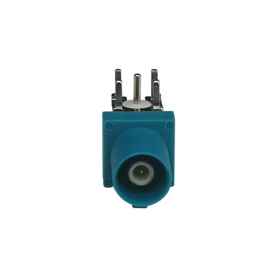 Z Code FAKRA PCB Connector Right Angle Type PCB Mount For GPS Systems