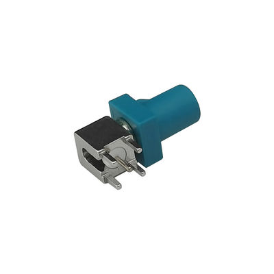Z Code FAKRA PCB Connector Right Angle Type PCB Mount For GPS Systems