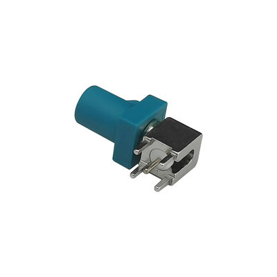 Z Code FAKRA PCB Connector Right Angle Type PCB Mount For GPS Systems