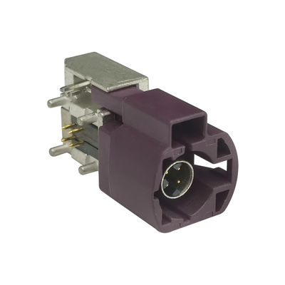FAKRA HSD Connector Right Angle Type For GPS Telematics Or Navigation
