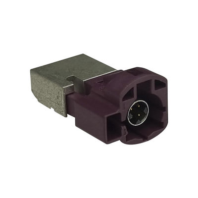 FAKRA HSD Connector Right Angle Type For GPS Telematics Or Navigation