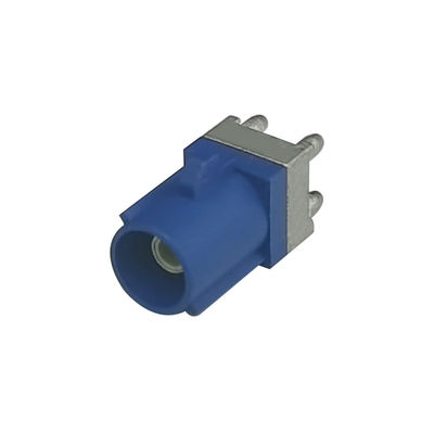 RF Connector FAKRA C Right Angle Plug PCB Mount For Navigation System Antenna