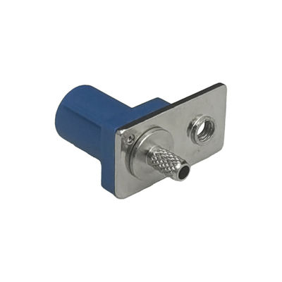 FAKRA PCB Connector Blue Color C Code Fakra Smb Connectors For Car Gps Antenna