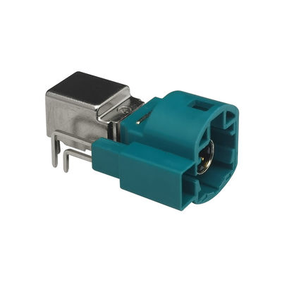 FAKRA HSD Connector Right Angle Type PCB Mount 4+2Pin Z Code Connector