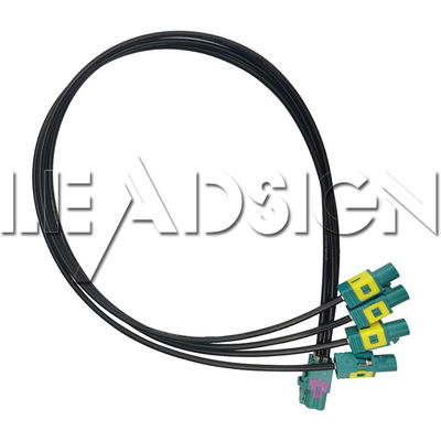 FAKRA Coaxial Cable Mini-Fakra HFM Connectors for Car Camera Video Cable