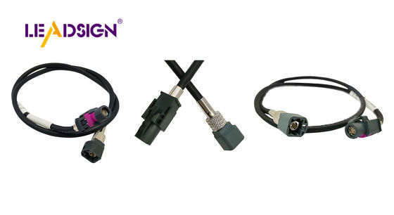HSD LVDS Cable A Code Black Color 4PIN Connector Cable for ADAS Systems