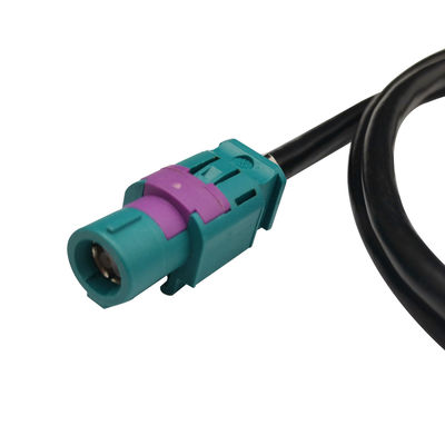 Female To Female HSD Cable Assembly 4 Pins Z Code Waterblue Color