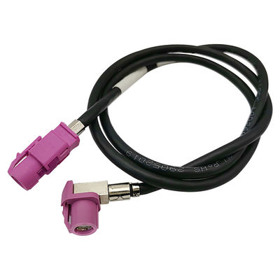 Code H Connector FAKRA HSD Extension Cable Assembly 4 Pin For Car Video Interface