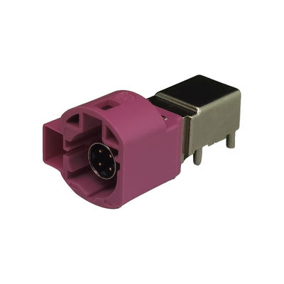 FAKRA HSD LVDS 4+2Pin H Code Right Angle Vehicle Connector GPS Signal PCB