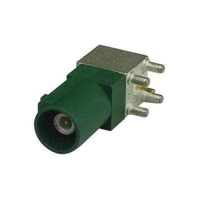 FAKRA PCB Connector Fakra E Plug PCB Mount Right Angle Connector
